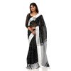 Black Cotton Handwoven Soft Saree