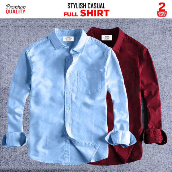 2pcs Casual men's shirt