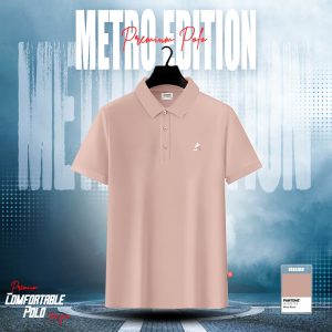 1pcs Luxury polo t-shirt (Misty Rose)