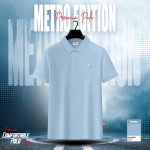 1pcs Luxury polo t-shirt (Clear Sky)
