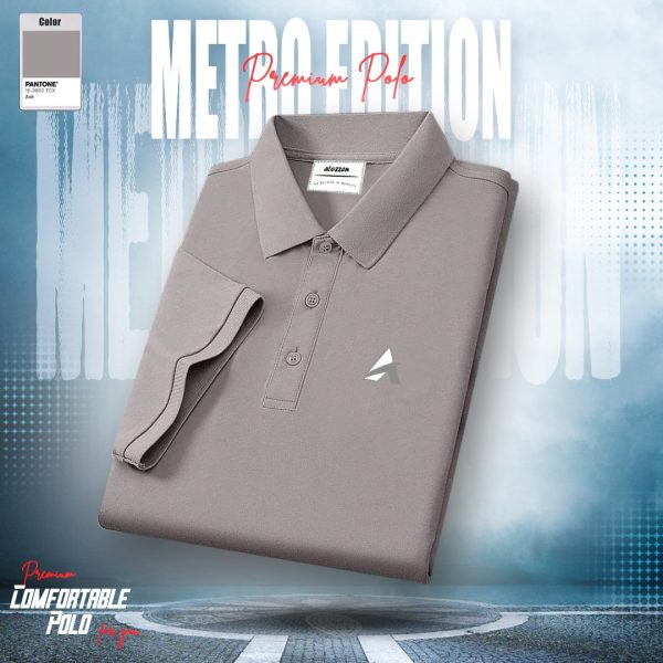 1pcs Luxury polo t-shirt (Ash)